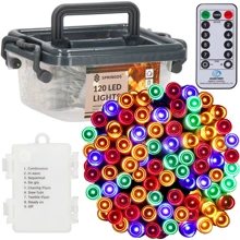 Гирлянда на батарейках Springos 9 м 120 LED CL0173 Mix: Тип Линейная