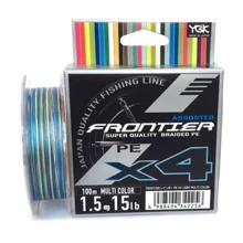 Шнур YGK Frontier X4 Assorted Multi Color 100m # 2.5 / 0.260mm 25lb / 11.3kg (5545.03.31): Тип Шнур