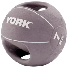 Мяч для фитнеса York Fitness медбол с двумя ручками 7 кг серый (20014961807336): Особенности С ручками