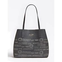 Женская сумка тоут Guess Vikky Large Tote черная (HWPF6995240-BLA): Пол Женский