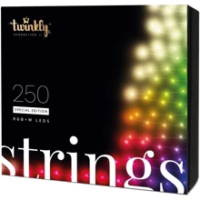 Smart LED Гирлянда Twinkly Strings RGBW 250_ BT+WiFi_ Gen II_ IP44_ кабель черный: Тип Линейная