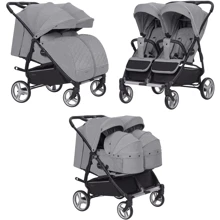 Универсальная коляска 2 в 1 для двойни Carrello Connect Rock Gray (CRL-5502/1): Тип коляски коляска для двойни