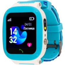 Смарт-часы AmiGo GO004 Splashproof Camera+LED Blue: Емкость батареи, мАч 400