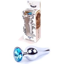 Анальна пробка BOSS of TOYS Boss Series - Jewellery Silver BUTT PLUG Light Blue (BS6400076): Для кого унісекс