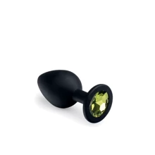 Анальная пробка CRYSTAL Black Silicone Chrysolite, L: Для кого Унисекс