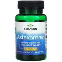 Swanson Astaxanthin Астаксантин 4 мг 60 капсул: Вид Неферментные