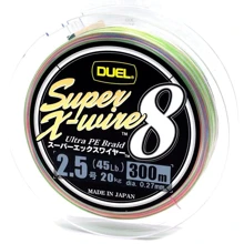 Duel Super X-Wire 8 300m 0.27mm 20.0kg 5Color #2.5: Тип Шнур