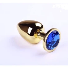 Анальная пробка, Gold Sapphire, M: Для кого Унисекс