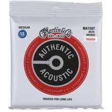 Струна для гитар Струны MARTIN MA150T Authentic Acoustic Lifespan 2.0 80/20 Bronze Medium (13-56): Тип Комплект струн