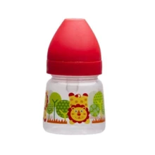 Пляшечка з широкою шийкою Akuku A0318 red 125 мл: Матеріал силікон