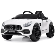Детский электромобиль Bambi Racer Mercedes-AMG, белый (M 4062EBLR-1): Вид автомобиль