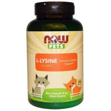 Лизин для кошек Now Foods Now Pets L-Lysine for Cats 226.8 g (NOW-04450): Вид Порошок