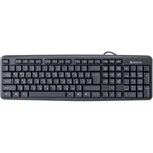 Клавиатура Defender Element HB-520 USB UKR Black (45529): Подключение проводное