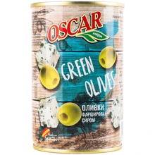 Оливки фаршированные сыром Oscar 300 г (8413552052458): Вес нетто 300 г