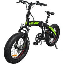 Электровелосипед Like.Bike Colt (black/green): Цвет черный