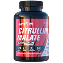 Амінокислота для спорту Vanciton L-Citrulline Malate 120 Capsules: Смак Без смаку