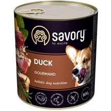 Влажный корм Savory для взрослых собак с уткой 800 г (30488): Тип Влажный корм