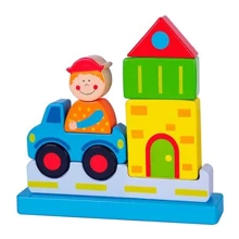 Магнітна дерев'яна іграшка Viga Toys Місто (59703): Тип пазл