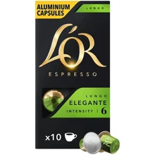 Кава L’OR Lungo Elegante натуральна смажена мелена в капсулах 10 шт (8711000360552): Вид напою Кофе в капсулах