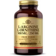Solgar L-Arginine And L-Ornithine Солгар L-аргинин + L- орнитин 100 капсул: Тип Аргинин