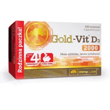 Olimp Gold-Vit D3 2000 Fast Витамин D3 120 таблеток: Форма выпуска Таблетки