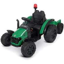 Детский электромобиль Bambi Racer трактор с прицепом, зеленый (M 4573EBLR-5): Вид трактор