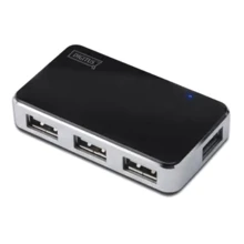 Адаптер Digitus Adapter USB to 4хUSB Black (DA-70220): Колір черный
