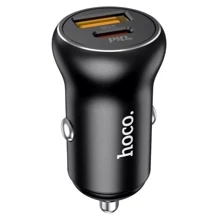 Зарядное устройство Hoco Car Charger USB+USB-C NZ5 PD+QC 30W Black: Особенности USB-C, Быстрая зарядка