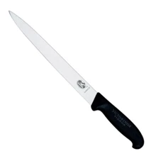 Кухонний ніж Victorinox Fibrox Sausage 25см з черн. ручкою (5.4473.25): Лезо нержавіюча сталь