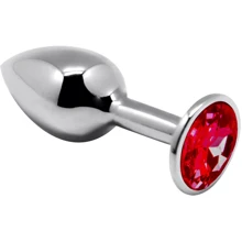 Металлическая анальная пробка с кристаллом Alive Mini Metal Butt Plug Red S: Для кого Унисекс