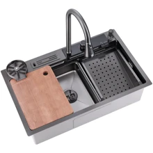 Кухонная мойка Lefton Workstation Kitchen Sink Set Digital Temperature Display KS2205 (SK019-G)