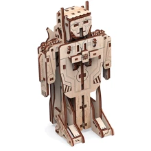 Механический деревянный 3D-пазл Mr. PlayWood Трансформер Робот-самолет 36x18x3 см (10103): Вид наука и техника