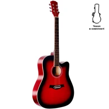 Акустическая гитара Alfabeto WG105 (Red Sunburst) + чехол: Тип Акустическая гитара