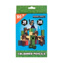 Олівці кольорові Yes 18 шт. 36 кольорів Minecraft Heroes (290750): Тип Цветные