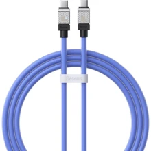 Кабель Baseus USB-C to USB-C CoolPlay Series 100W 1m Blue (CAKW000203): Тип USB-C - USB-C