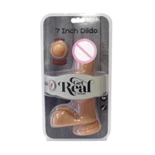 Toy Joy Get Real Dual Density реалистичный фаллоимитатор из киберкожи, 18x4 см: Назначение Вагинальные