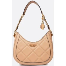 Женская сумка хобо GUESS ABEY SMALL HOBO темно-бежевая (HWQB8558010-BEI): Пол Женский