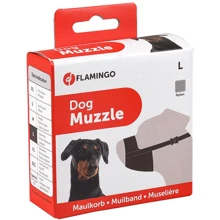 Намордник для собак Flamingo Muzzle Nylon L пород лабрадор доберман ретривер черный: Производитель Flamingo