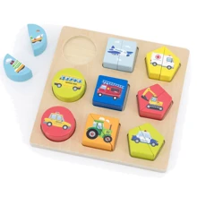 Головоломка из блоков Транспорт New Classic Toys деревянная (10462): Вид Головоломка