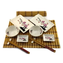 Сервиз для суши Сакура в цвету 2 персоны 39х27.5х5.5 см (DN34282H): Производитель Noname