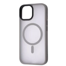 Чехол для iPhone WAVE Matte Insane Case with MagSafe Gray for iPhone 15 Pro: Цвет серый
