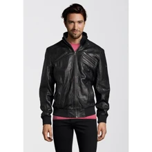 Шкіряна куртка Bruno Banani 54996021 64 чорна демісезон: Вид куртки