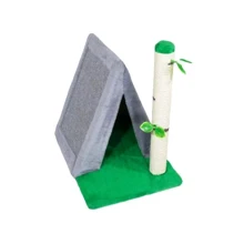 Когтеточка Lucky Pet домик сизалевый Бивак серый 50х33х46 см (4820224216188): Размеры основания 50х33х46см