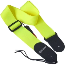 Гитарный ремень DIMARZIO DD3100N NYLON W/LEATHER ENDS (NEON YELLOW): Производитель DIMARZIO