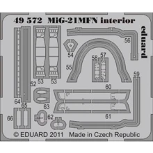 Фототравление Eduard 1/48 Истребитель Миг-21МФН интерьер, самоклеящееся, (Eduard) (EDU-49572): Производитель Eduard