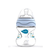 Пляшка Nuvita для годування Mimic 150мл. 0м + Антіколіковая, блакитна (NV6010Blue): Матеріал пластик