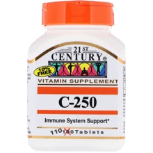 21st Century C-250, 110 Tablets: Тип Витамин C