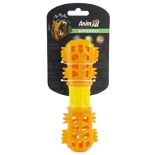Іграшка AnimAll GrizZzly PX1015 мультифункціональна кісточка для собак оранжево-жовта 18.7х6х4.2 см (159873): Виробник AnimAll