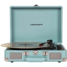 Виниловый проигрыватель Crosley Cruiser Deluxe (Turquoise): Привод ременной