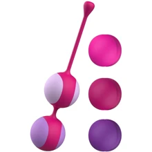 Вагінальні кульки Liebe Kewos - Cerise/Candy Violet, 5 кульок в комплекті, 15, 25, 35, 45 і 55 г: Для кого Для жінок
